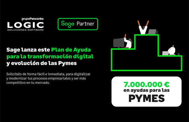 Plan de ayuda de 7 millones de euros para la adquisición de tu software ERP Sage
